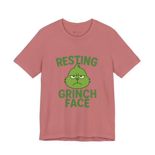 Gringe Resting Face Christmas Unisex Jersey Short Sleeve Tee T-shirt