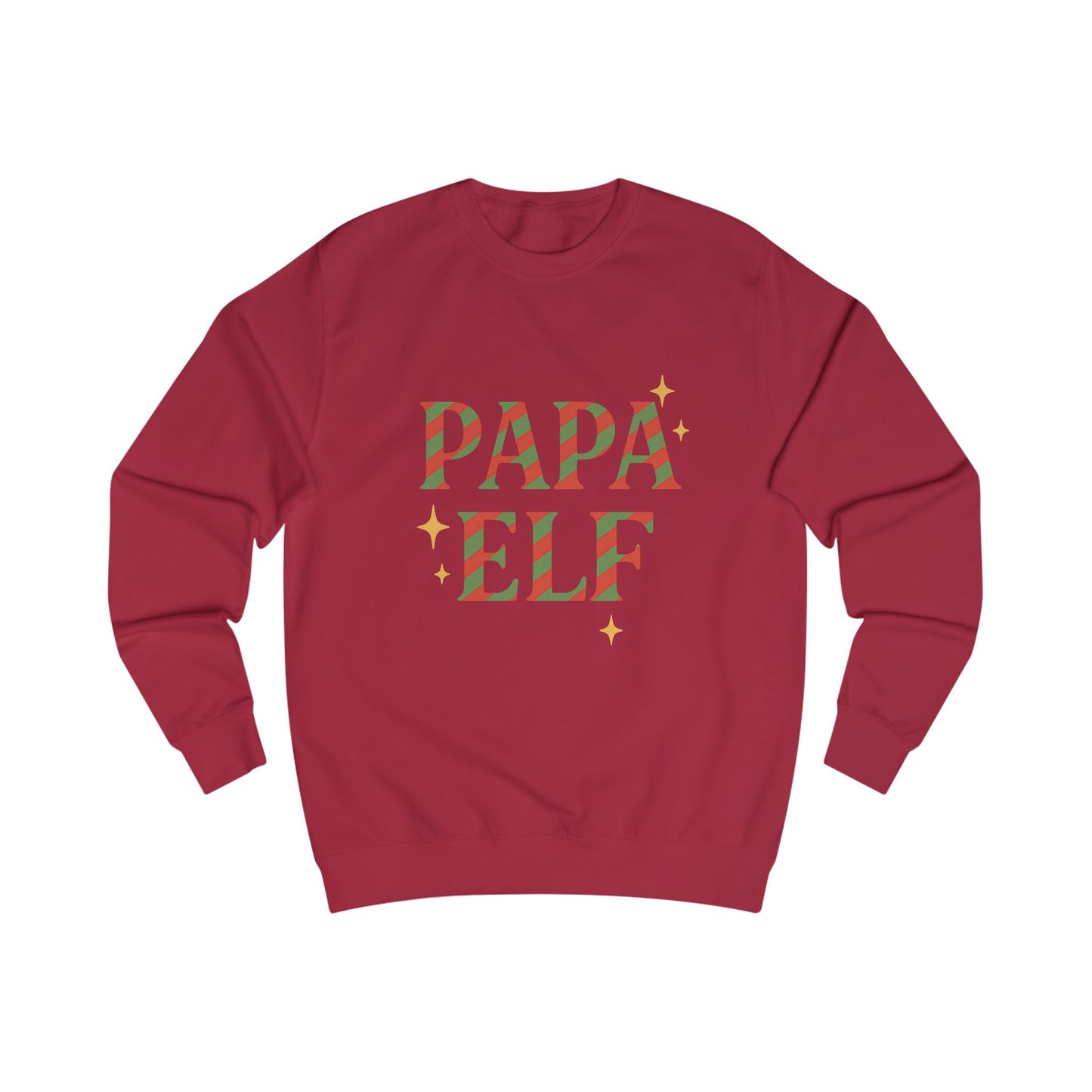 Christmas Family Photo Papa Elf Unisex Sweatshirt