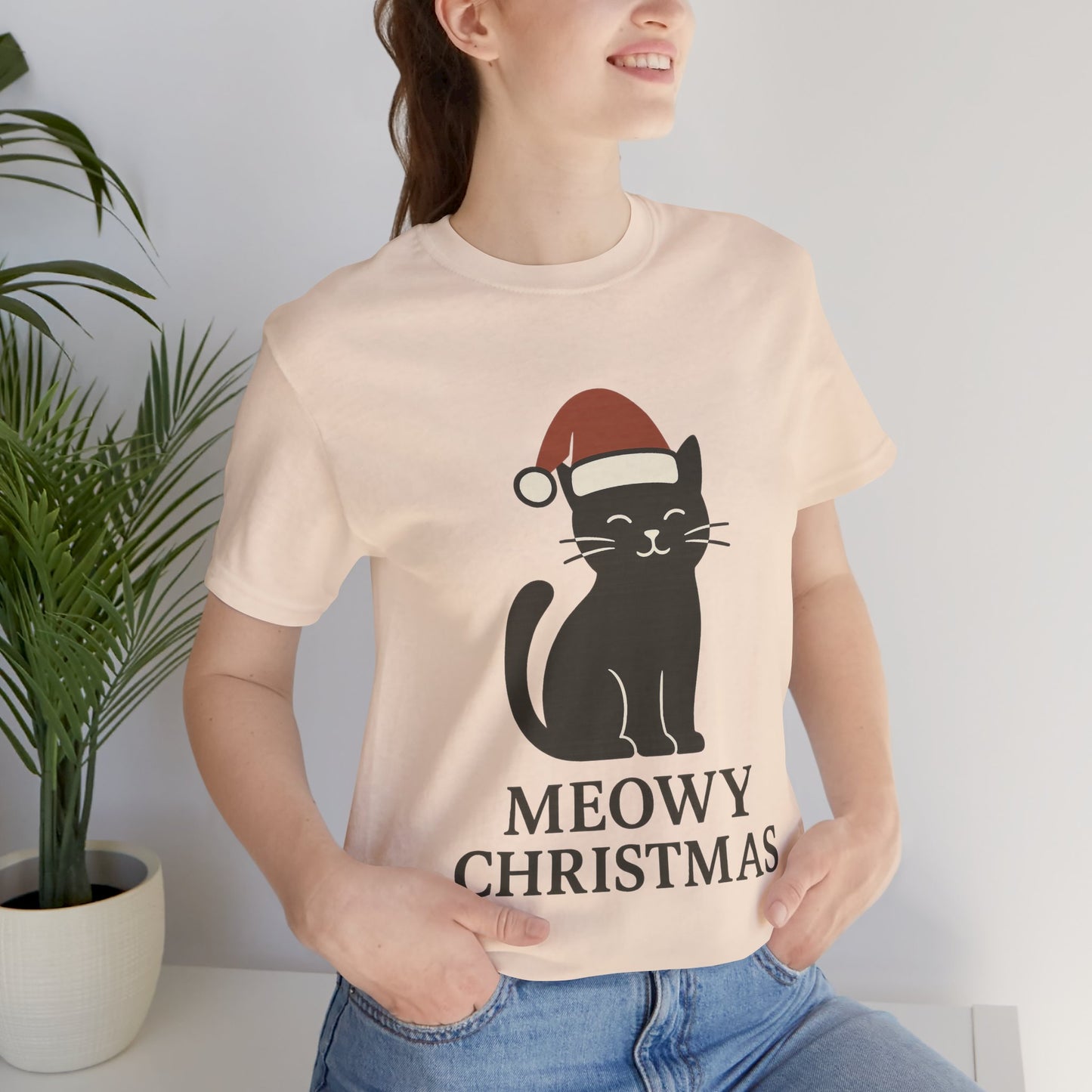Meowy Christmas Unisex Jersey Short Sleeve Tee T-shirt