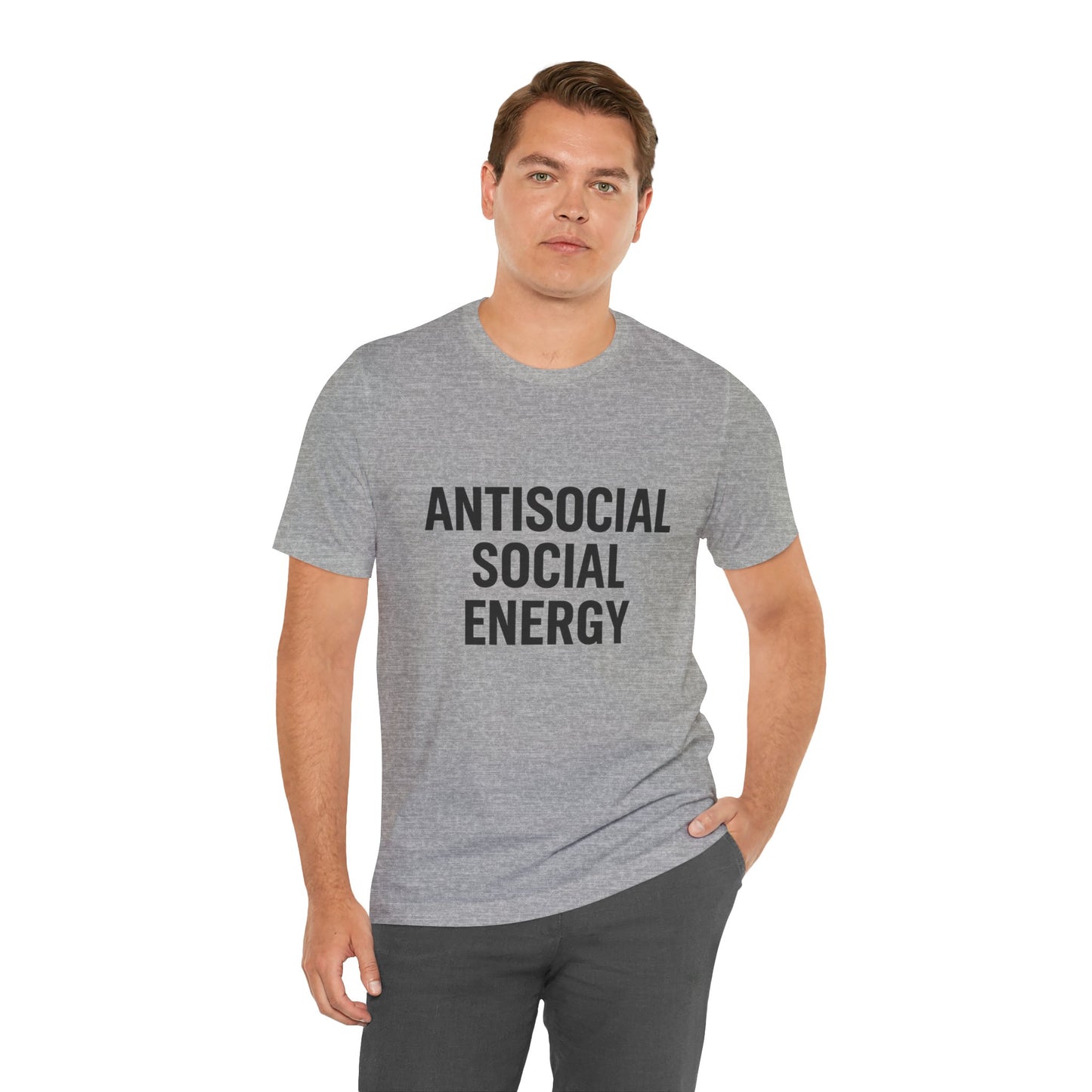 Antisocial Social Energy Unisex Jersey Short Sleeve Tee T-shirt
