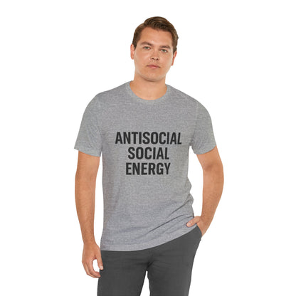 Antisocial Social Energy Unisex Jersey Short Sleeve Tee T-shirt