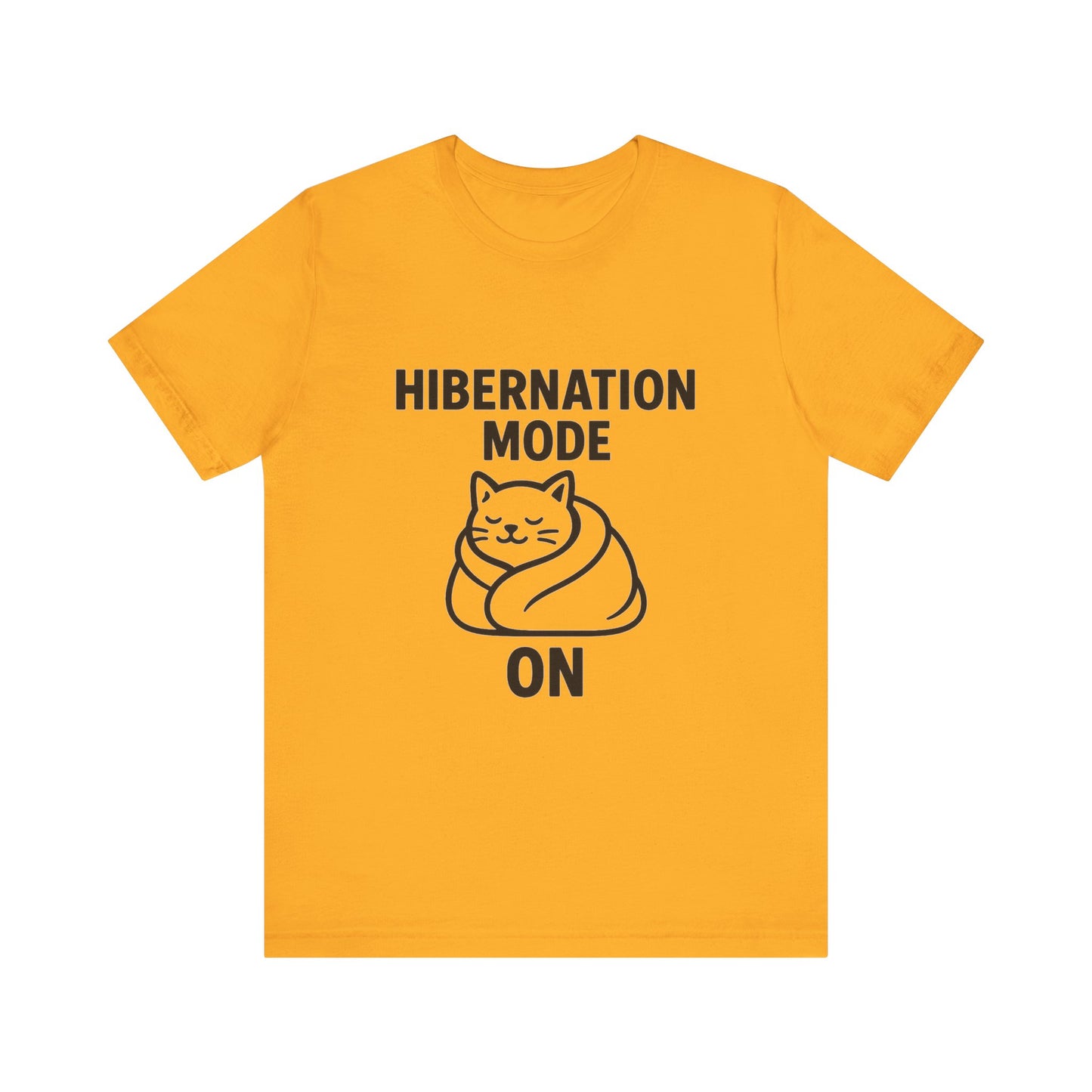 Hibernation Mode On Cat Unisex Jersey Short Sleeve Tee T-shirt