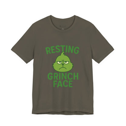 Gringe Resting Face Christmas Unisex Jersey Short Sleeve Tee T-shirt