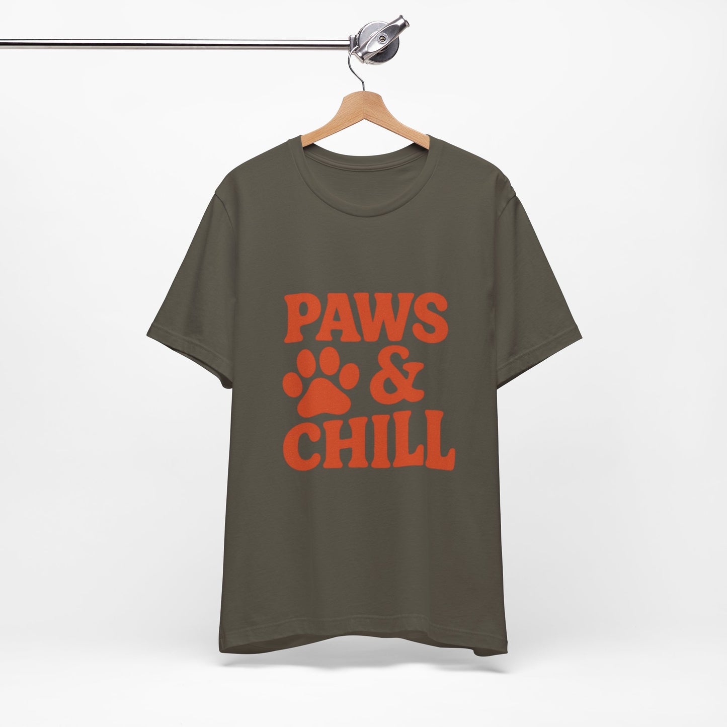 Paws and Chill Pet Lovers Unisex Jersey Short Sleeve Tee T-shirt