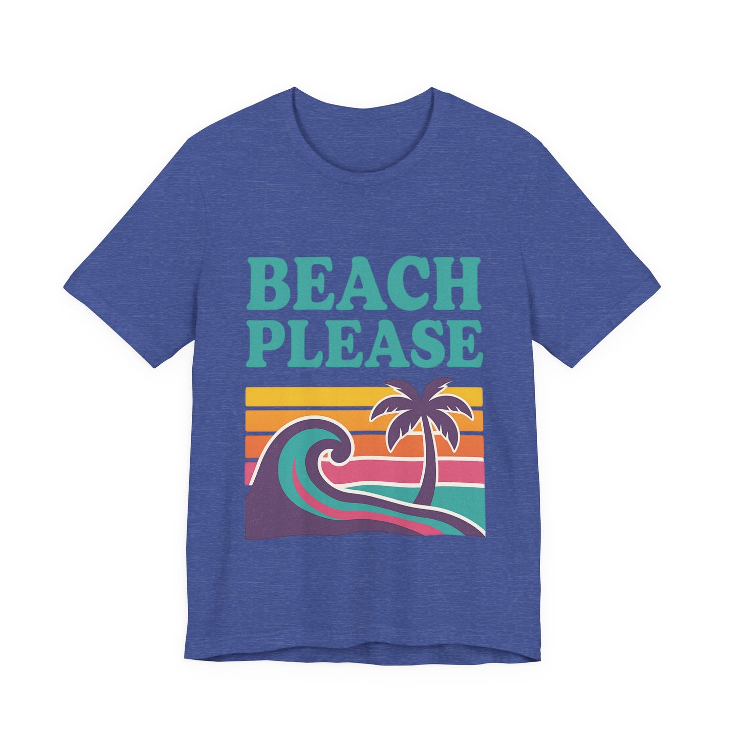 Beach Please Palm Trees Unisex Short Sleeve Tee T-shirt