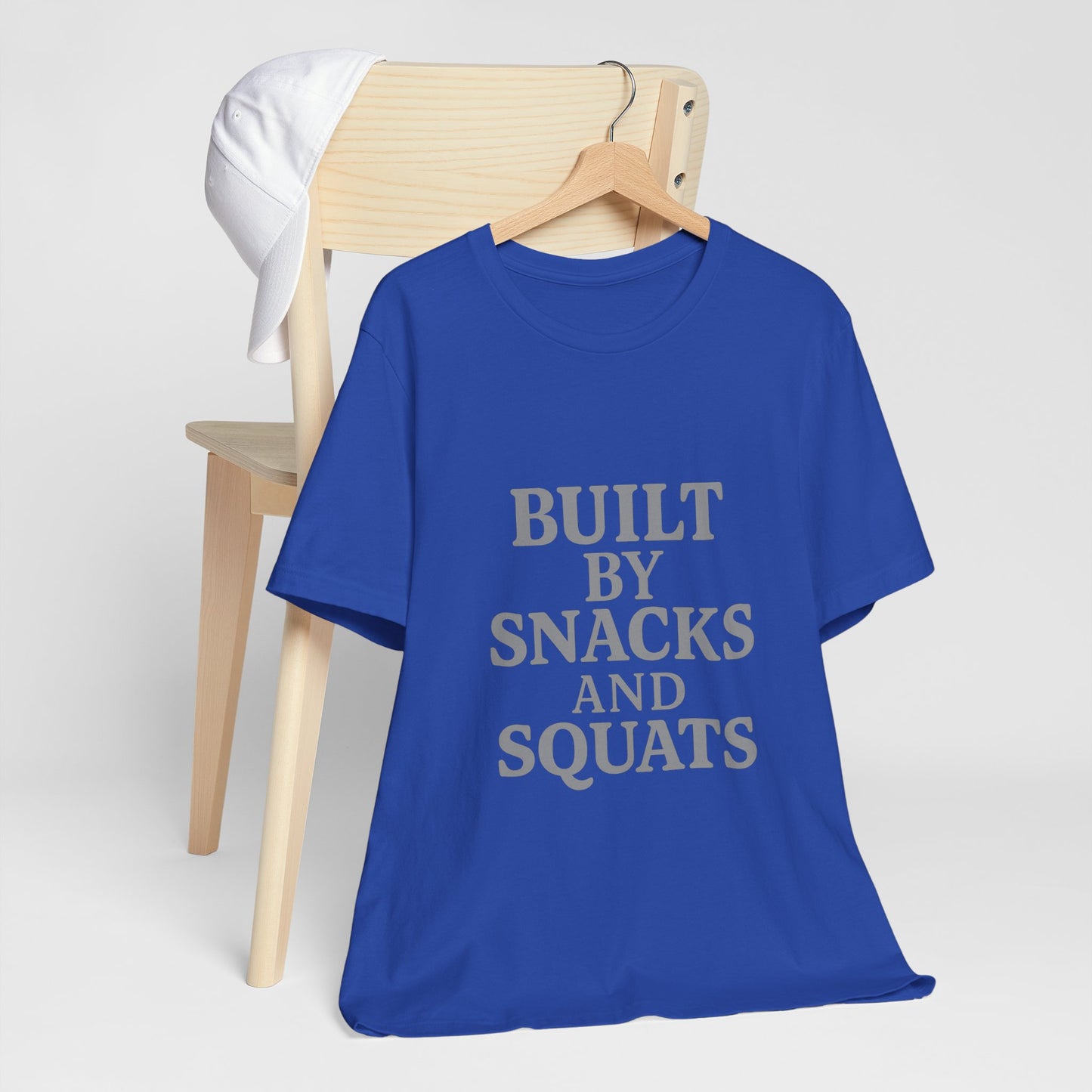 Built By Snacks And Squats Gym Humor Unisex Jersey Short Sleeve Tee T-shirt