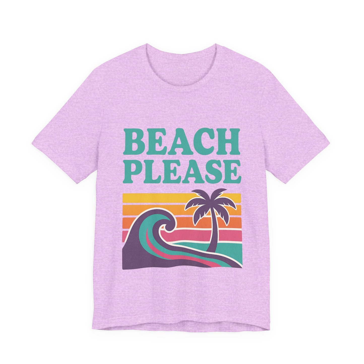 Beach Please Palm Trees Unisex Short Sleeve Tee T-shirt