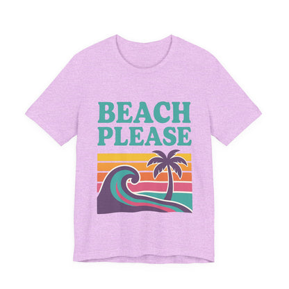 Beach Please Palm Trees Unisex Short Sleeve Tee T-shirt
