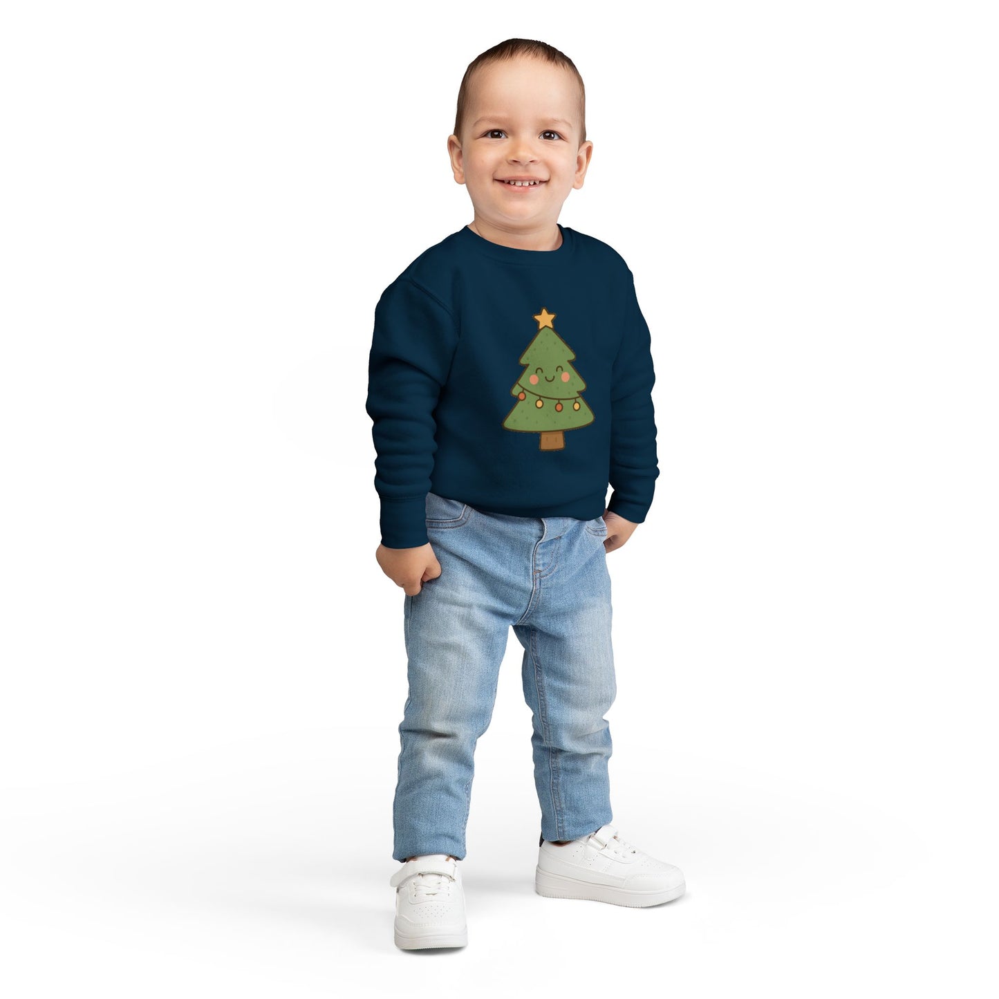 Christmas Tree With Lights Toddler Sweatshirt