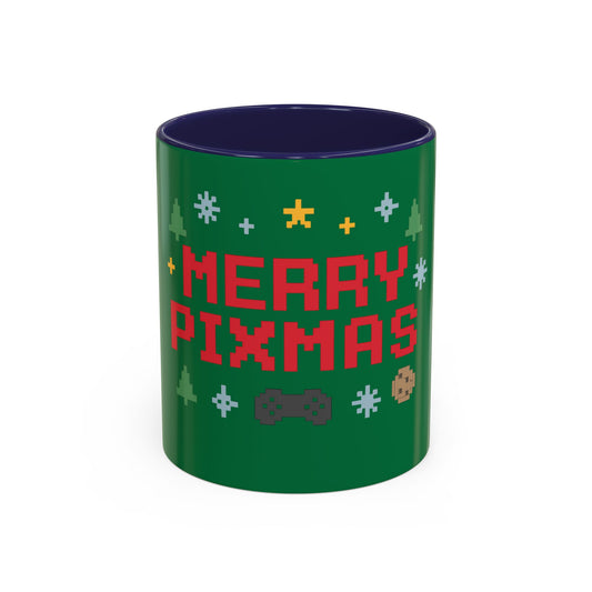 Merry Pixmas In Pixel Christmas Gift Coffee Mug 11oz
