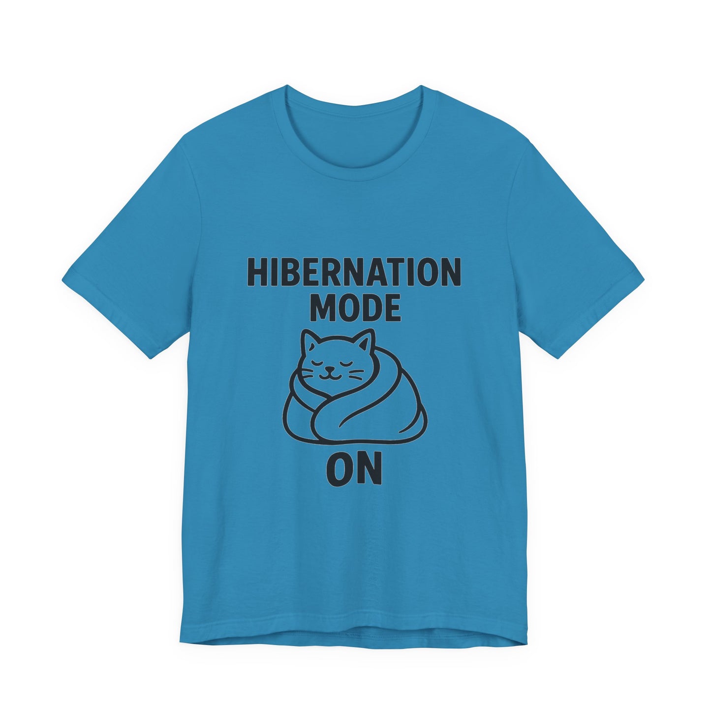 Hibernation Mode On Cat Unisex Jersey Short Sleeve Tee T-shirt