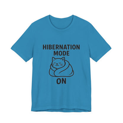 Hibernation Mode On Cat Unisex Jersey Short Sleeve Tee T-shirt