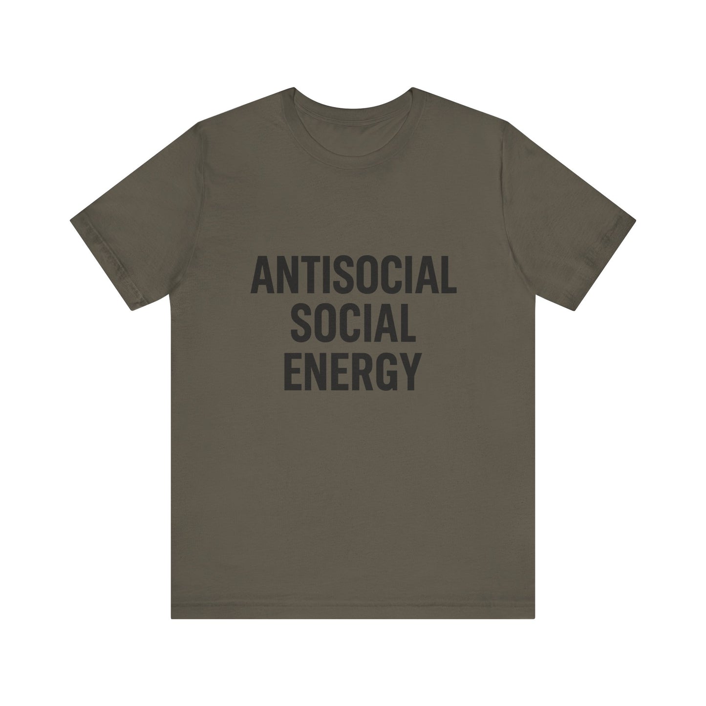 Antisocial Social Energy Unisex Jersey Short Sleeve Tee T-shirt