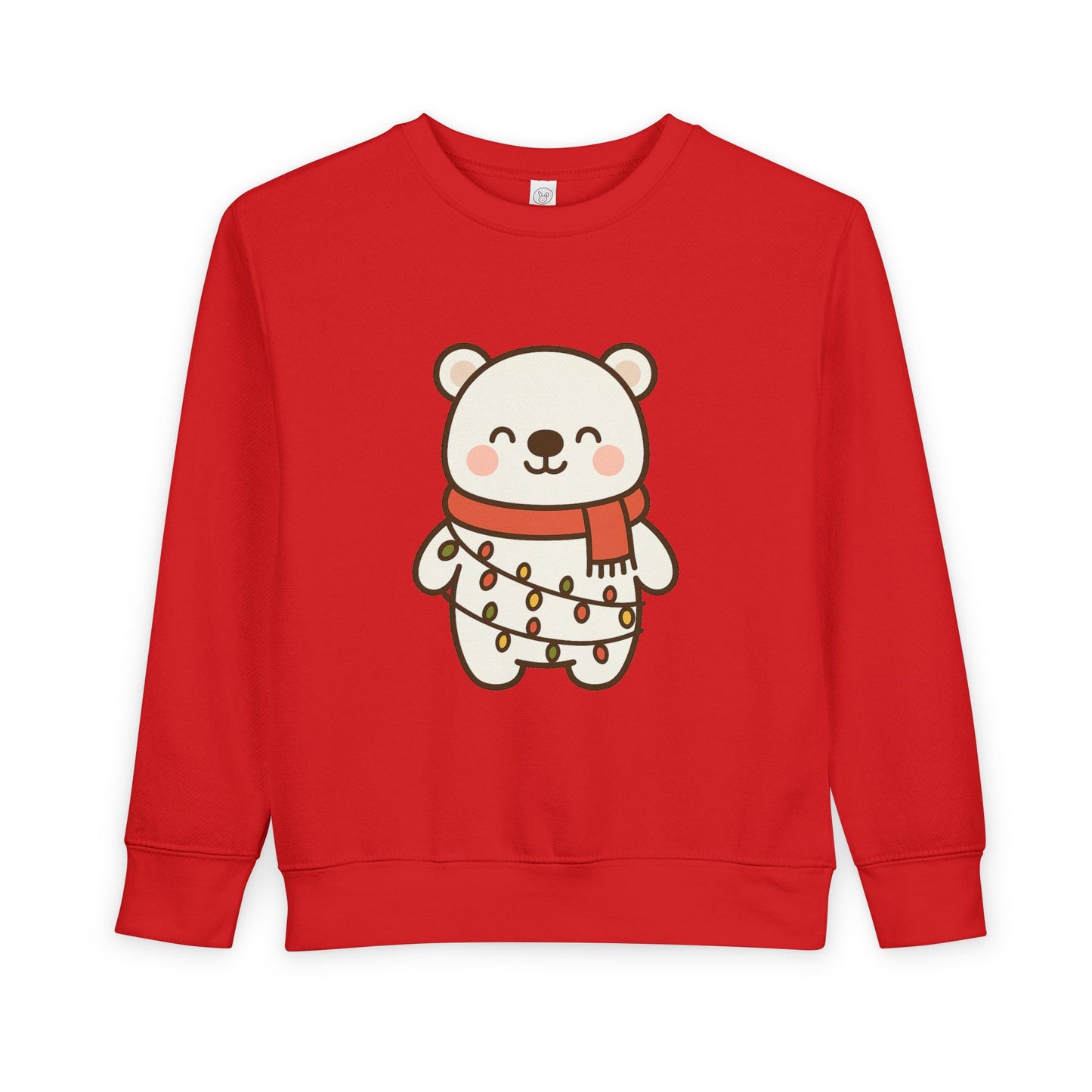 Polar Bear With Lights ChristmasToddler Sweatshirt