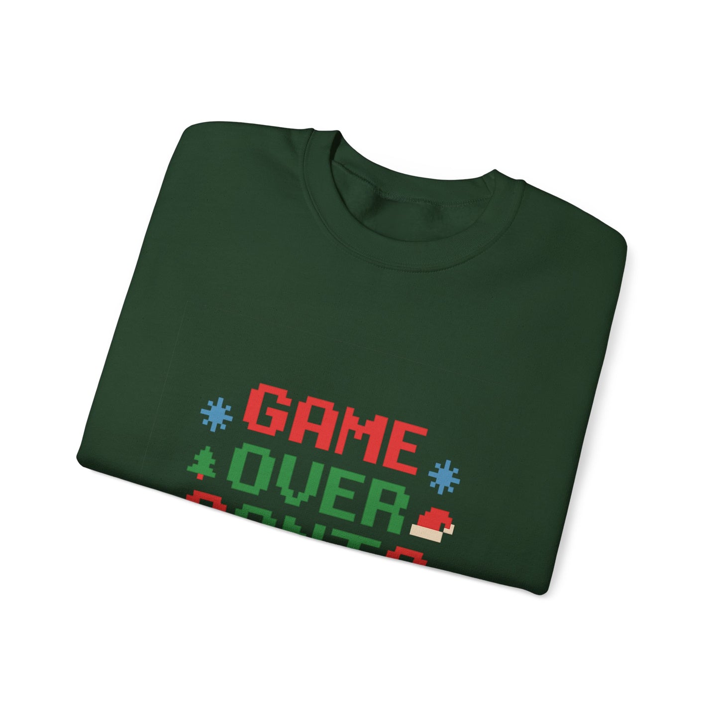 Game Over Santa Is Here Christmas Unisex Heavy Blend™ Crewneck Sweatshirt