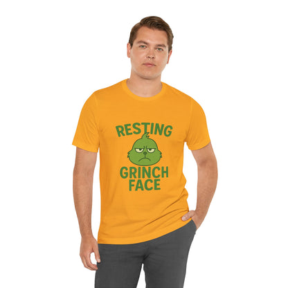 Gringe Resting Face Christmas Unisex Jersey Short Sleeve Tee T-shirt