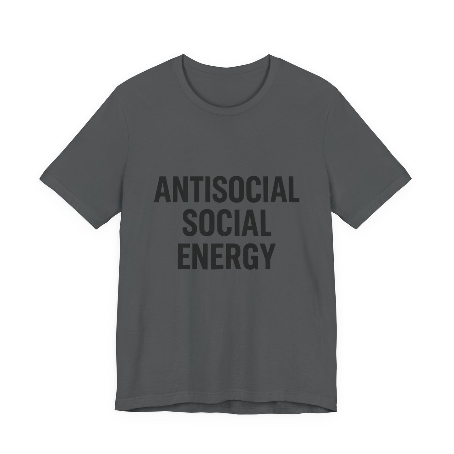 Antisocial Social Energy Unisex Jersey Short Sleeve Tee T-shirt