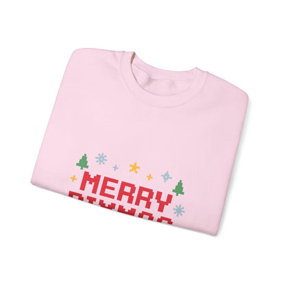 Merry Pixmas Christmas Unisex Heavy Blend™ Crewneck Sweatshirt
