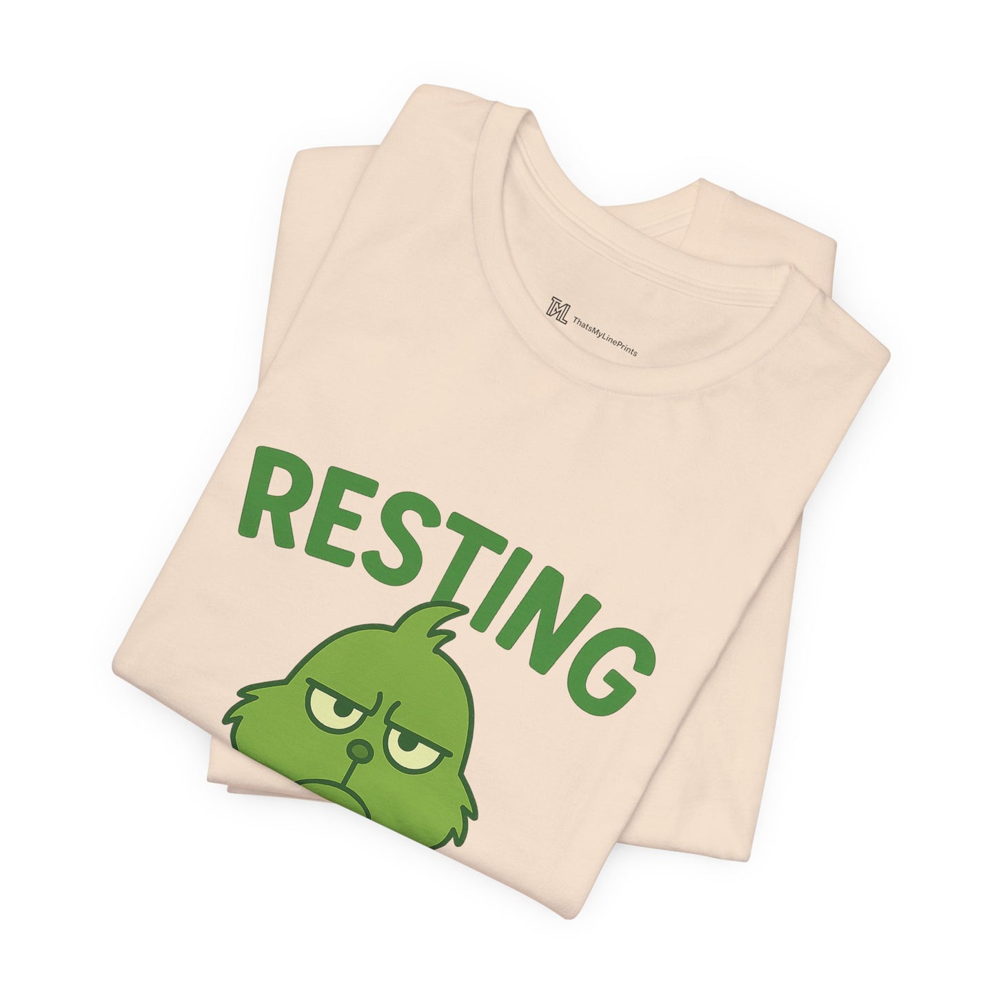 Gringe Resting Face Christmas Unisex Jersey Short Sleeve Tee T-shirt