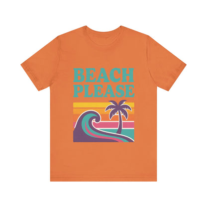Beach Please Palm Trees Unisex Short Sleeve Tee T-shirt