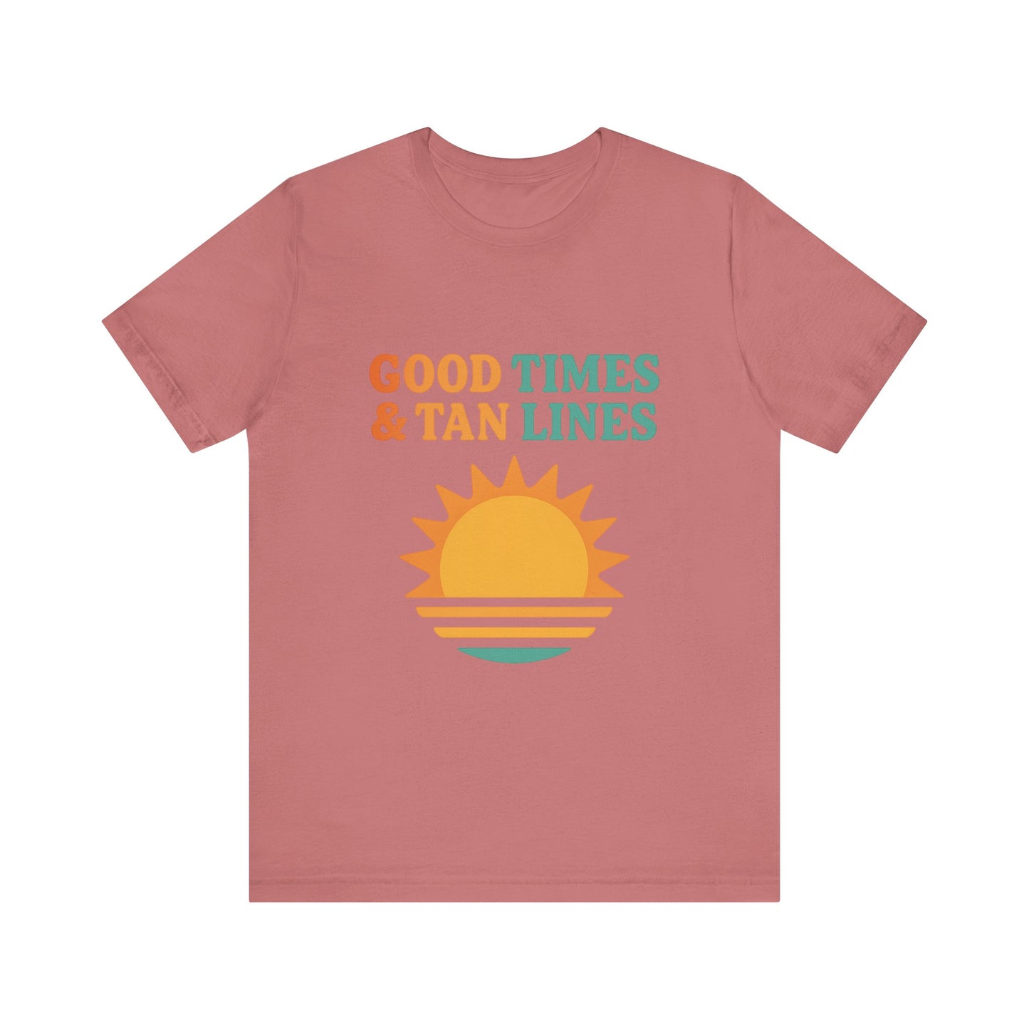 Good Times, Tan Lines Summer Unisex Jersey Short Sleeve Tee T-shirt