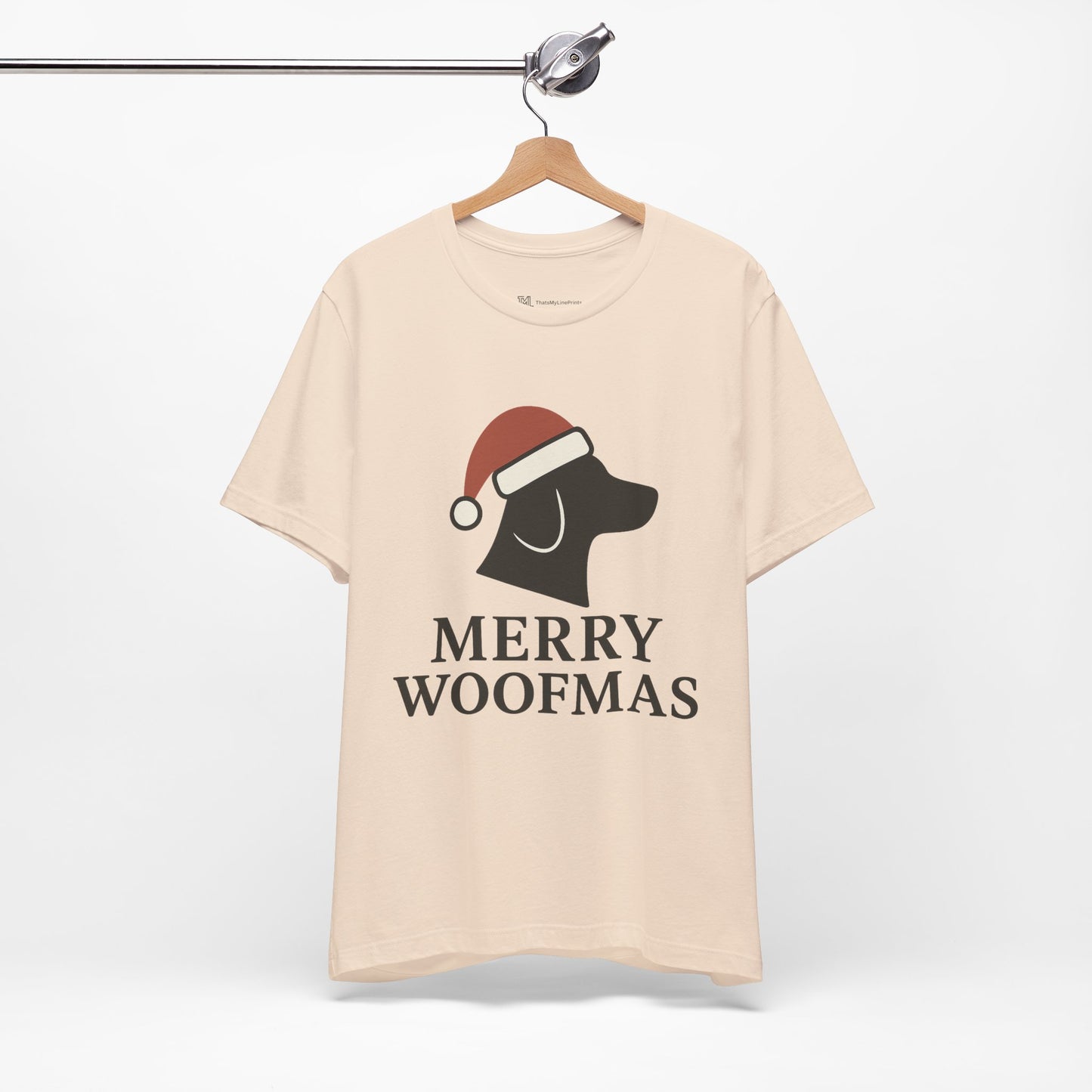 Merry Woofmas Christmas Unisex Jersey Short Sleeve Tee T-shirt