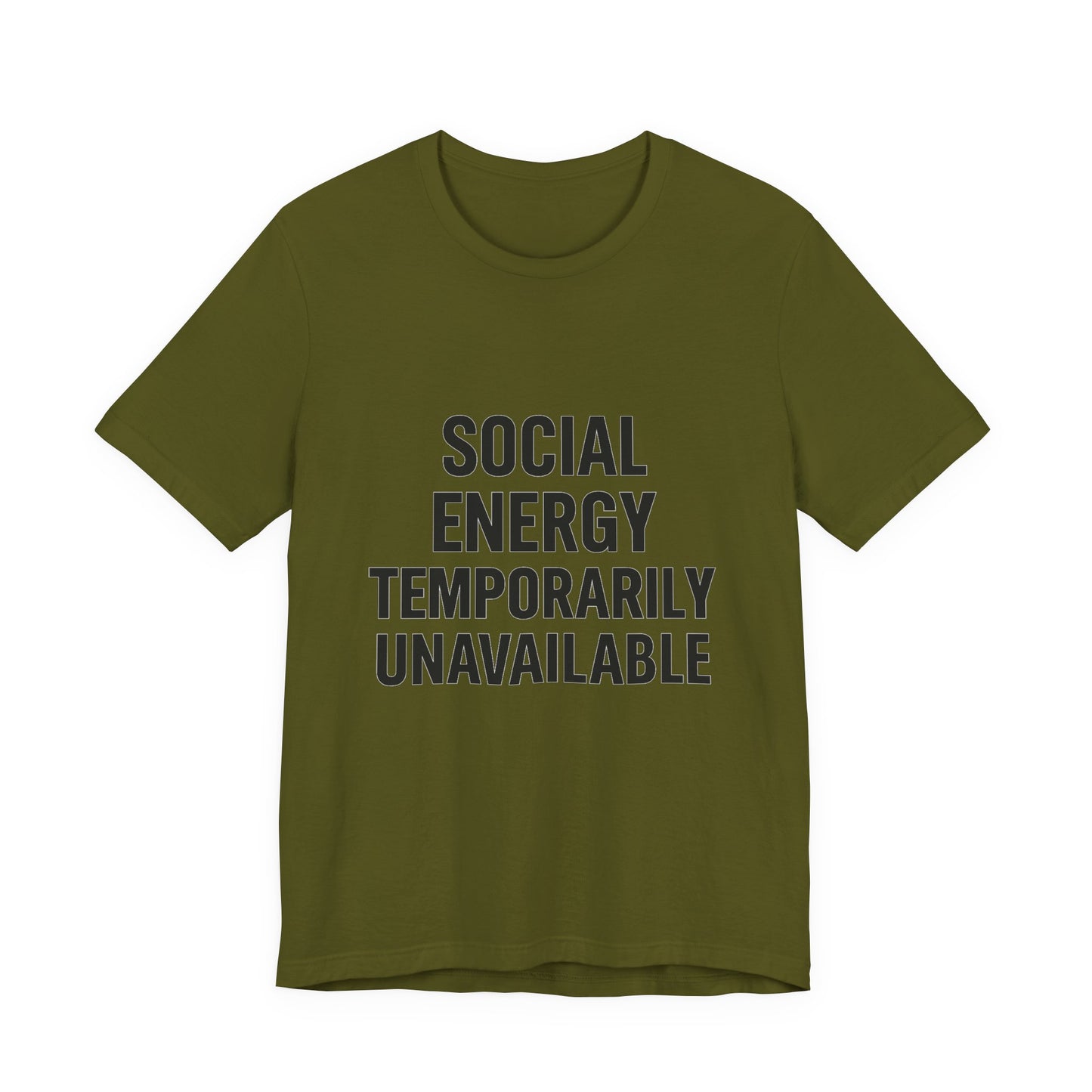 Social Energy Unavailable Unisex Jersey Short Sleeve Tee T-shirt
