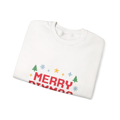 Merry Pixmas Christmas Unisex Heavy Blend™ Crewneck Sweatshirt