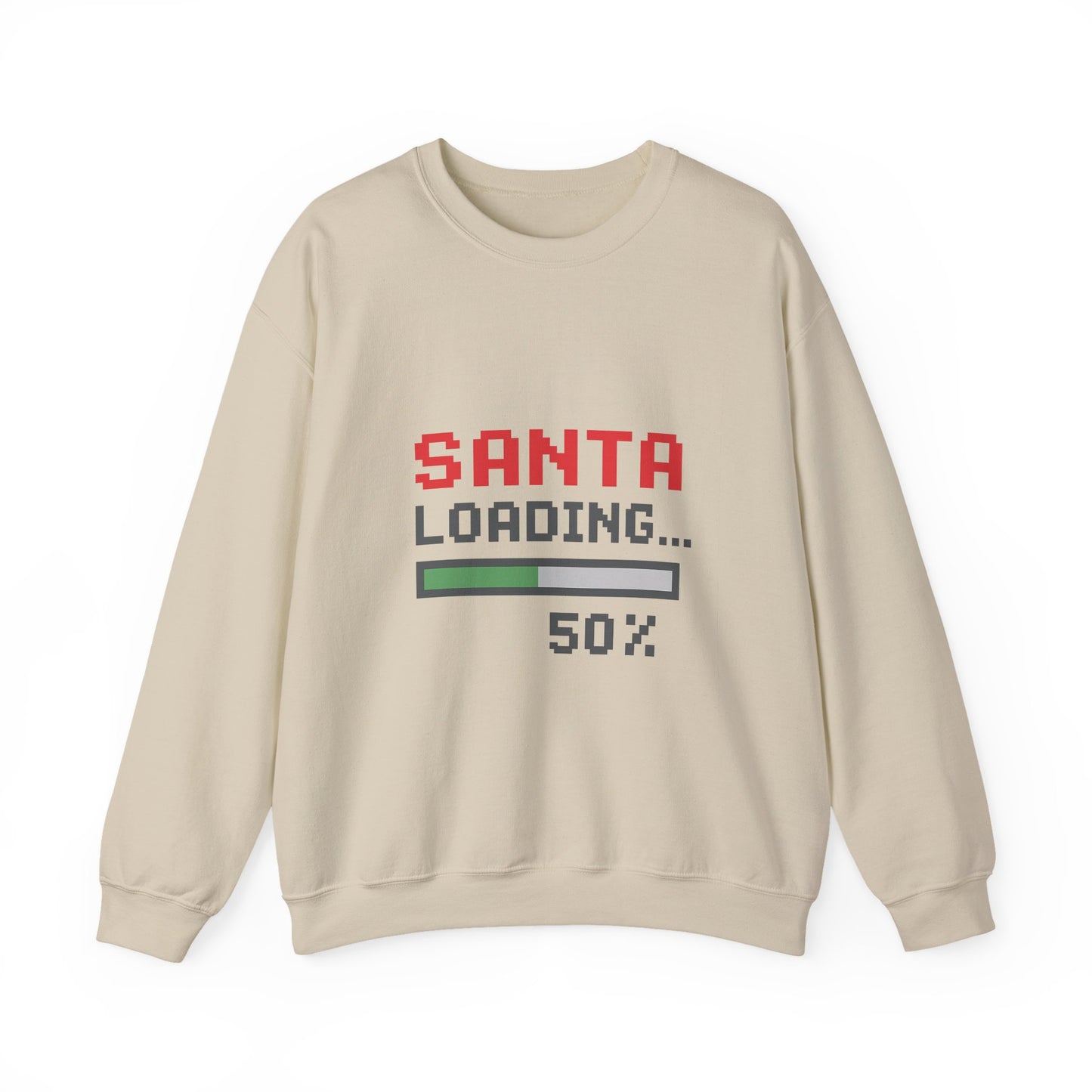 Santa Loading Bar Christmas Unisex Heavy Blend™ Crewneck Sweatshirt