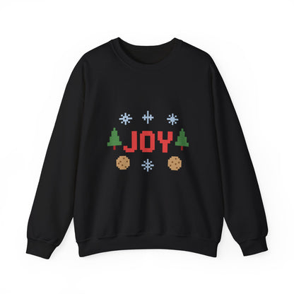 Christmas Joy In Pixel Unisex Heavy Blend™ Crewneck Sweatshirt