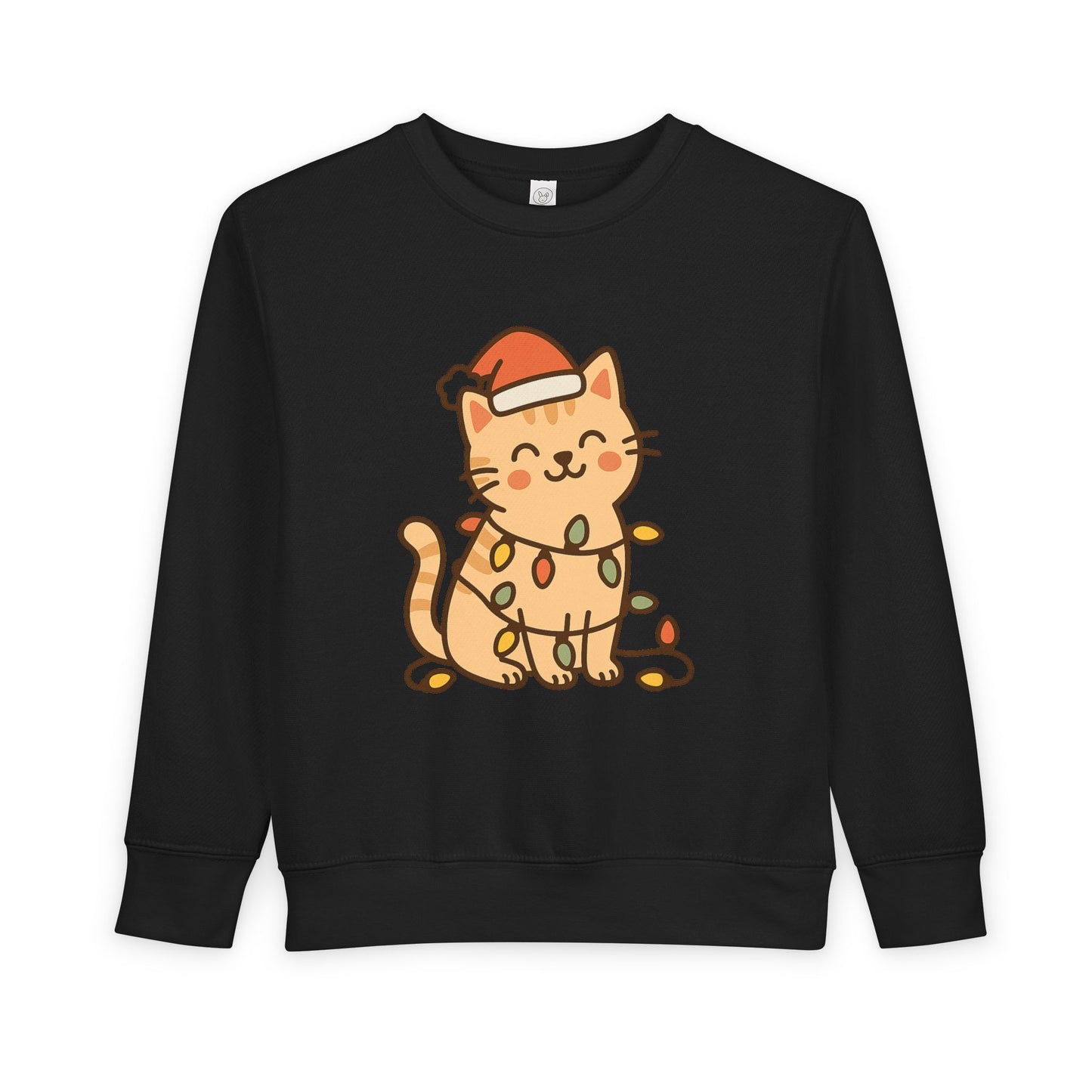 Christmas Decorated CatToddler Sweatshirt