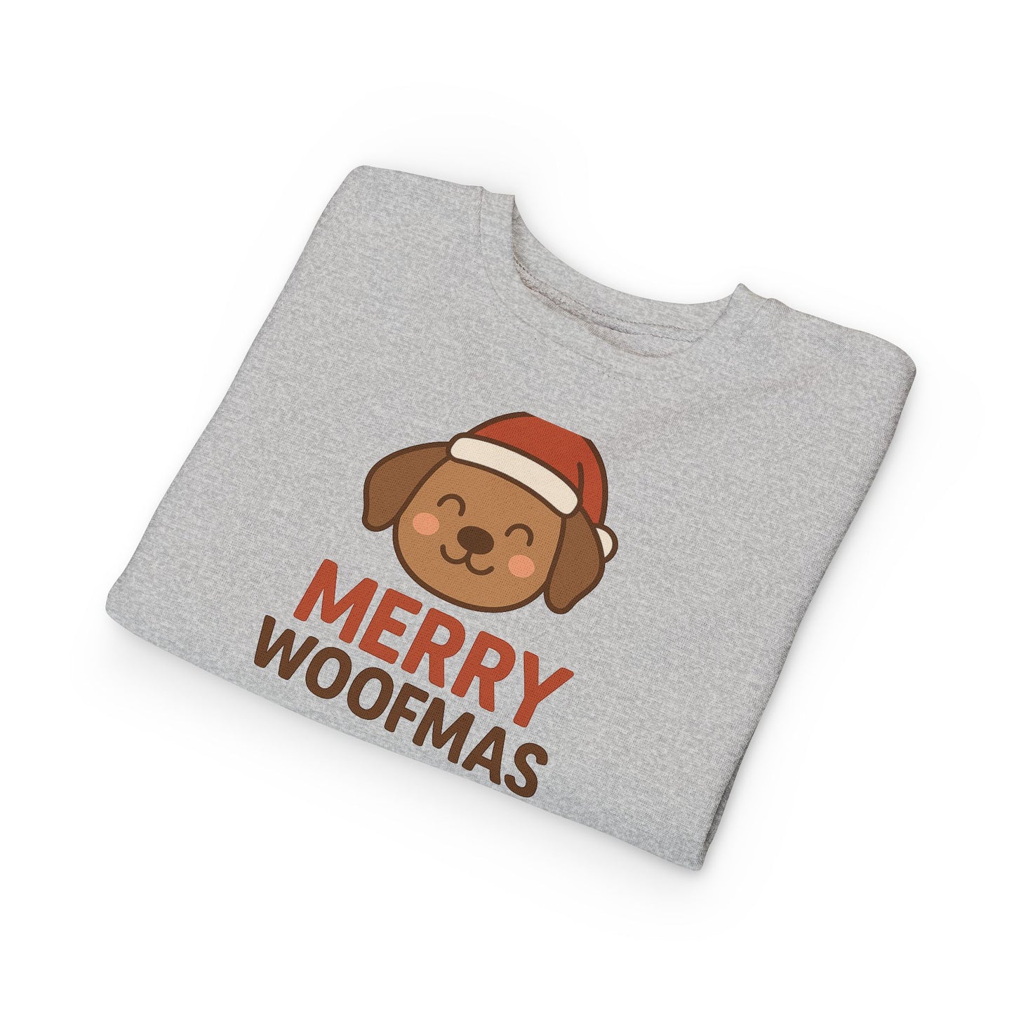 Merry Woofmas Christmas Toddler Sweatshirt