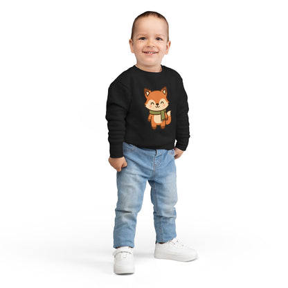 Christmas Foxy Scarf Toddler Sweatshirt