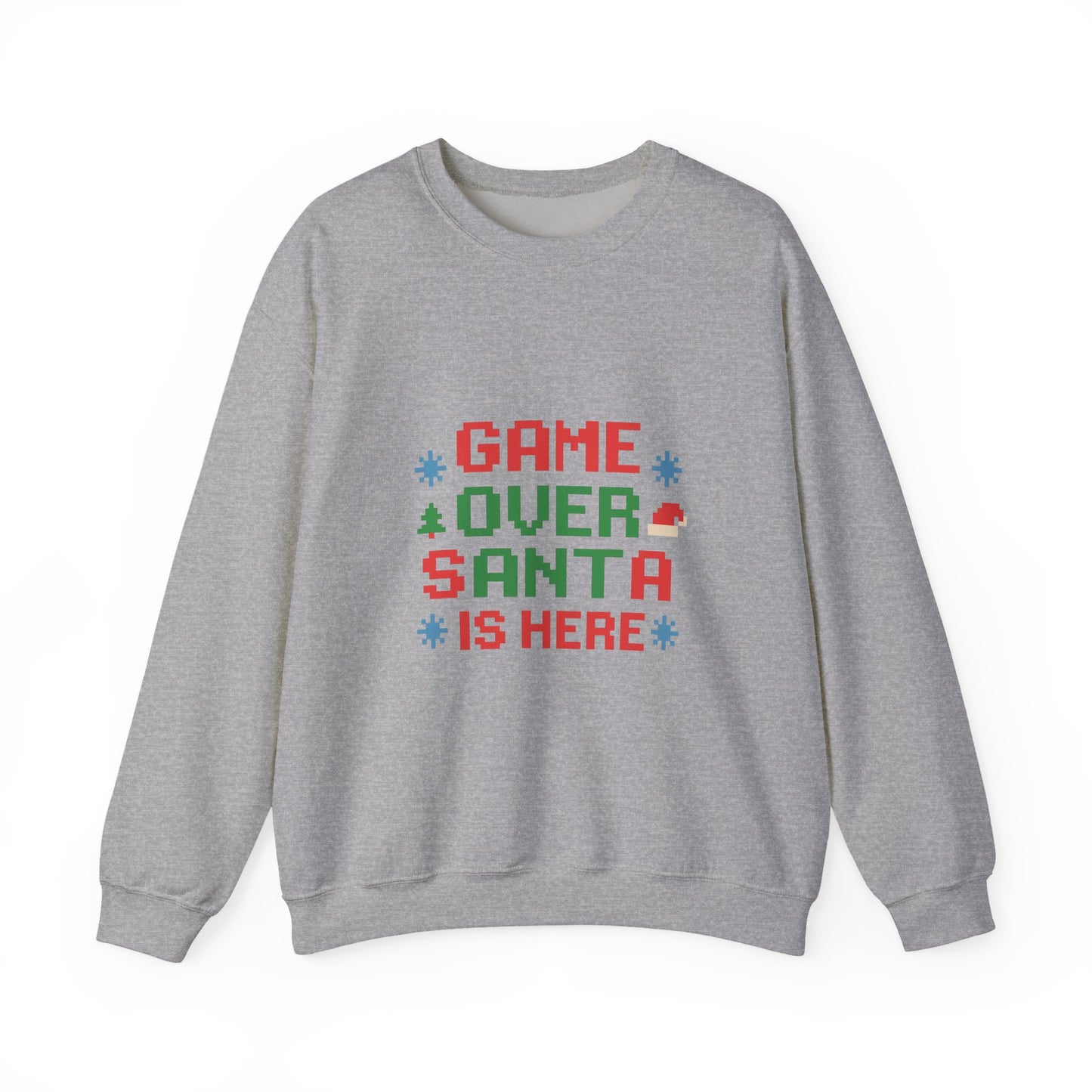 Game Over Santa Is Here Christmas Unisex Heavy Blend™ Crewneck Sweatshirt
