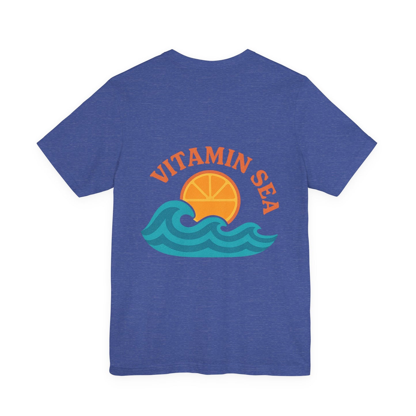 Logo Vitamin Sea Back Side Design Unisex Jersey Short Sleeve Tee T-shirt