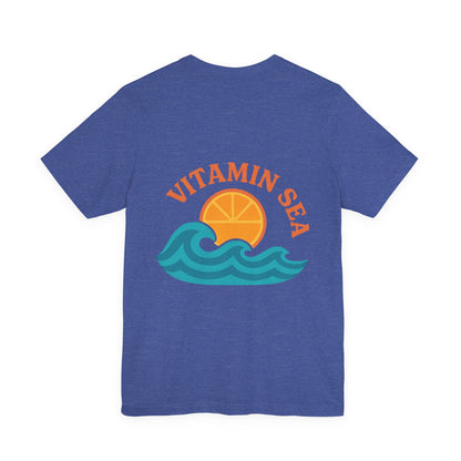 Logo Vitamin Sea Back Side Design Unisex Jersey Short Sleeve Tee T-shirt