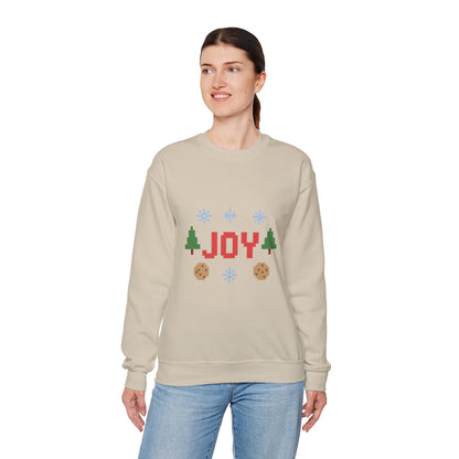 Christmas Joy In Pixel Unisex Heavy Blend™ Crewneck Sweatshirt