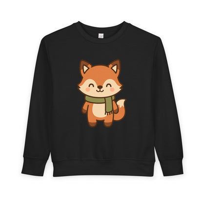 Christmas Foxy Scarf Toddler Sweatshirt