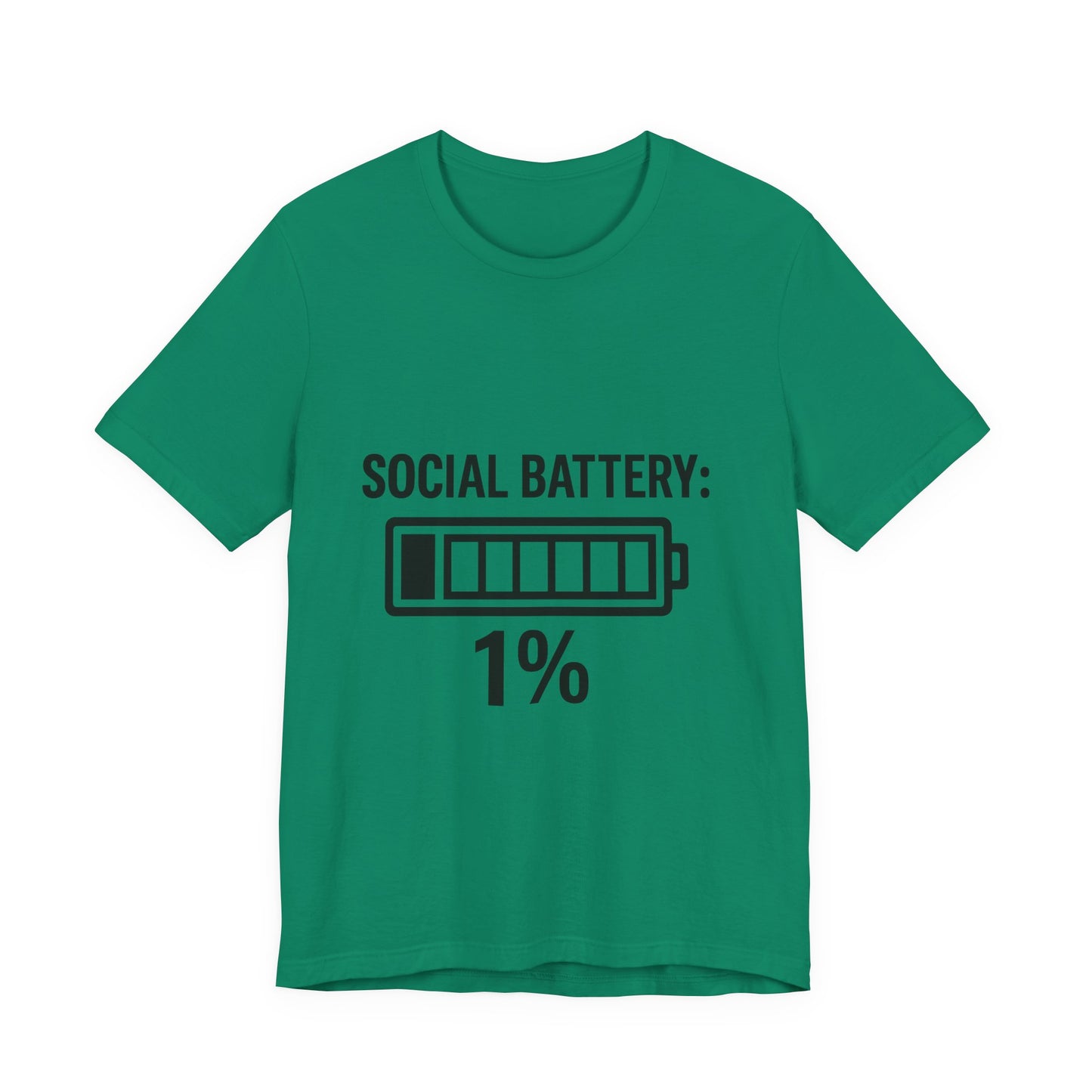 Social Battery Bar Unisex Jersey Short Sleeve Tee T-shirt