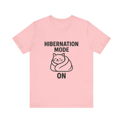 Hibernation Mode On Cat Unisex Jersey Short Sleeve Tee T-shirt