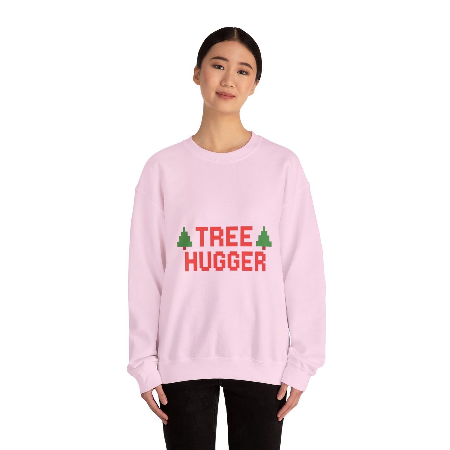 Tree Hugger Christmas Unisex Heavy Blend™ Crewneck Sweatshirt
