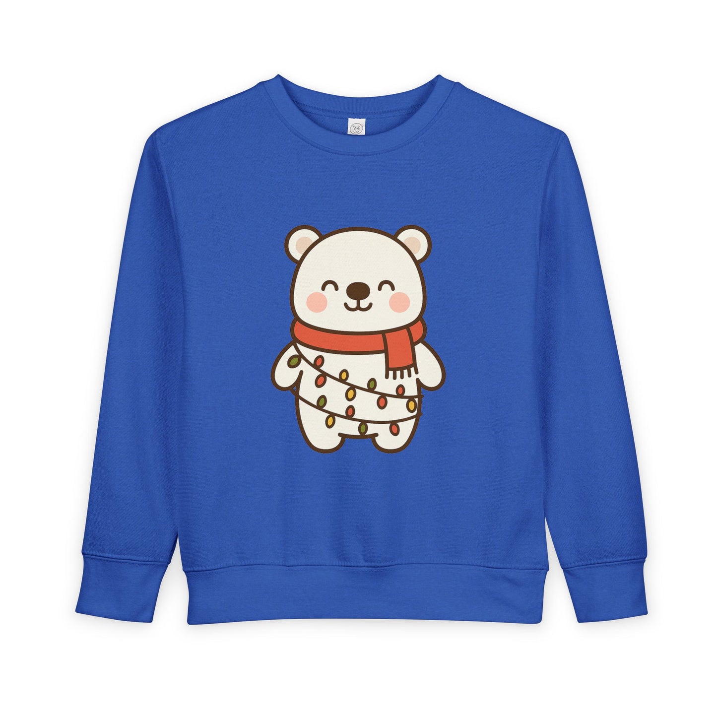 Polar Bear With Lights ChristmasToddler Sweatshirt