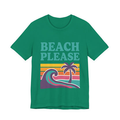 Beach Please Palm Trees Unisex Short Sleeve Tee T-shirt
