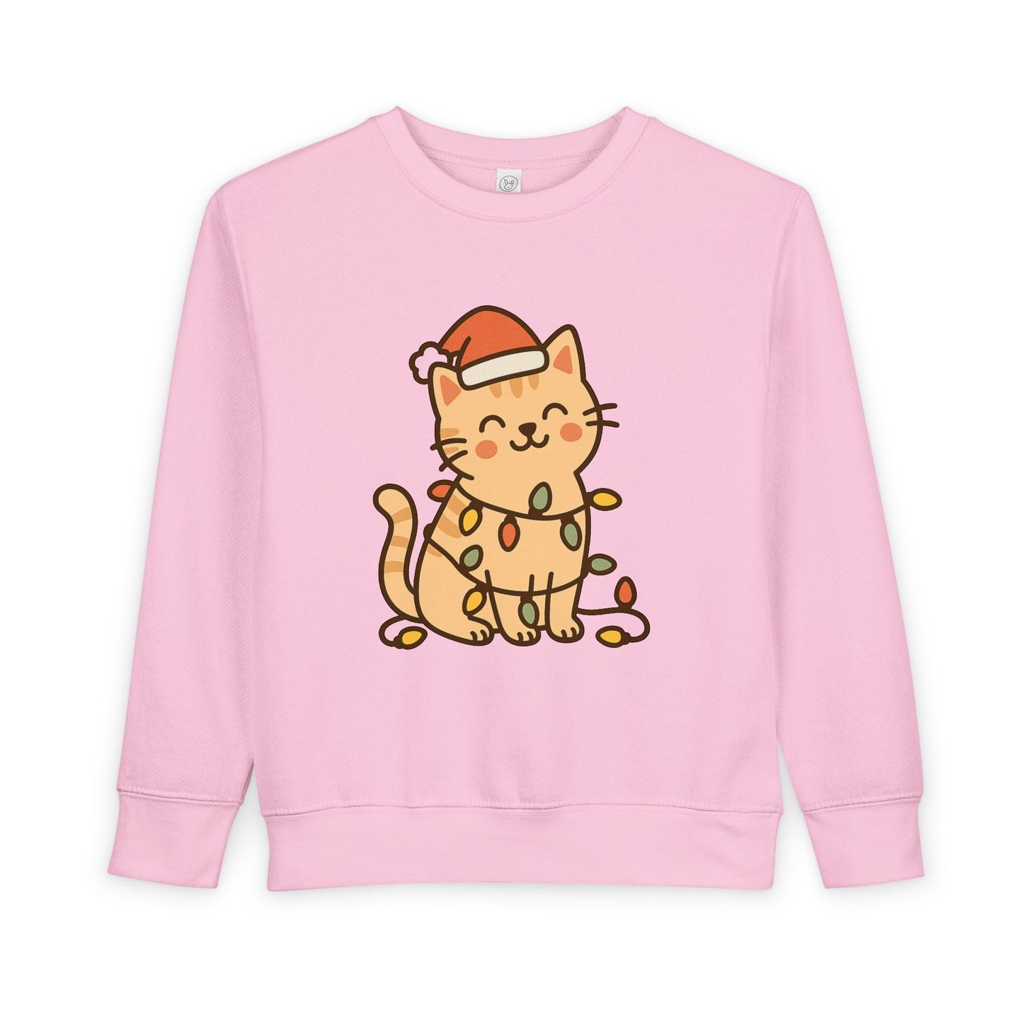 Christmas Decorated CatToddler Sweatshirt