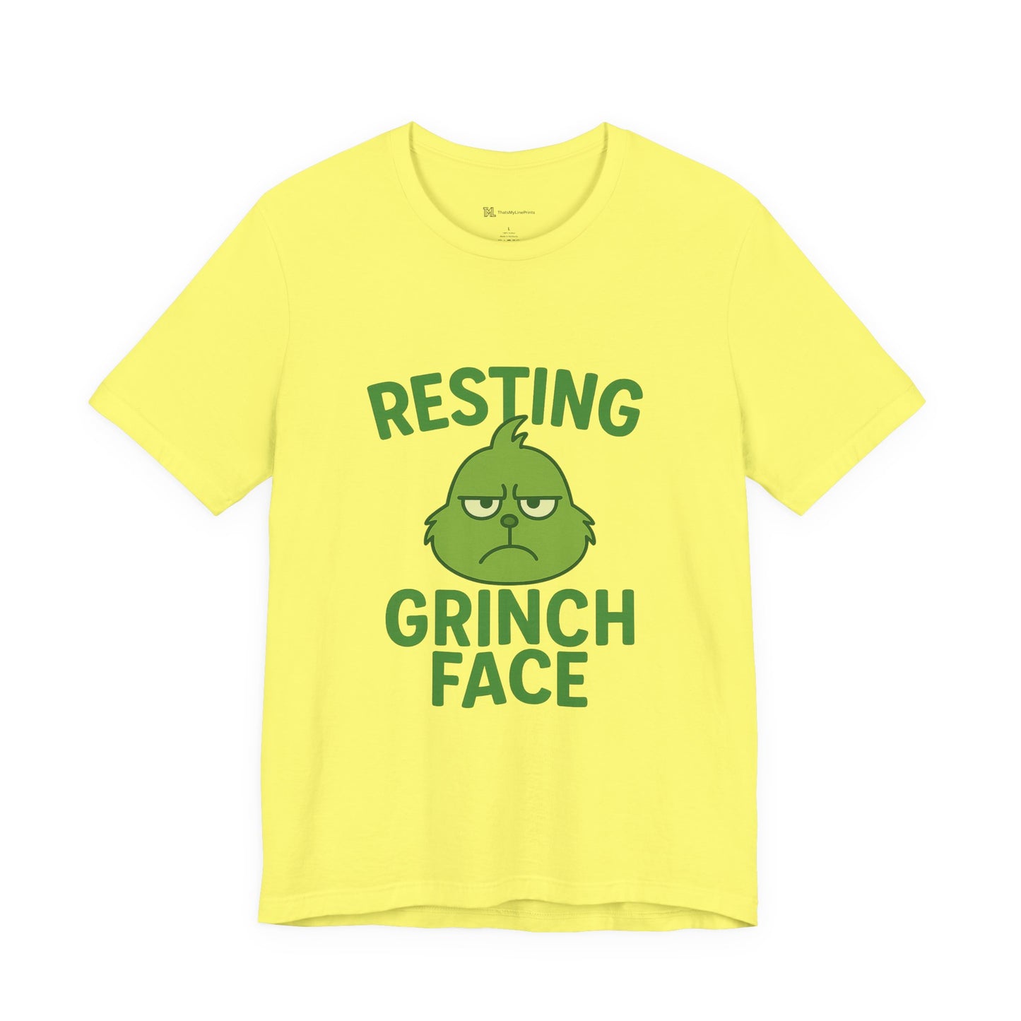 Gringe Resting Face Christmas Unisex Jersey Short Sleeve Tee T-shirt