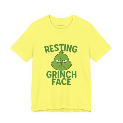 Gringe Resting Face Christmas Unisex Jersey Short Sleeve Tee T-shirt