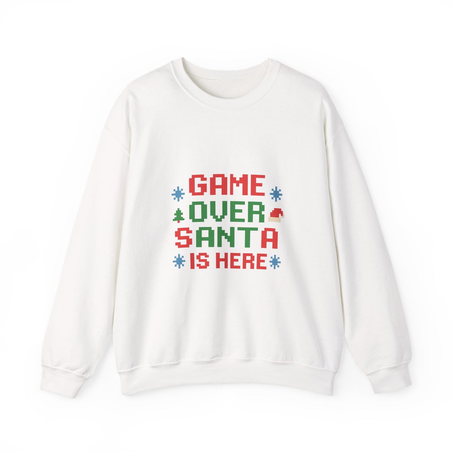 Game Over Santa Is Here Christmas Unisex Heavy Blend™ Crewneck Sweatshirt