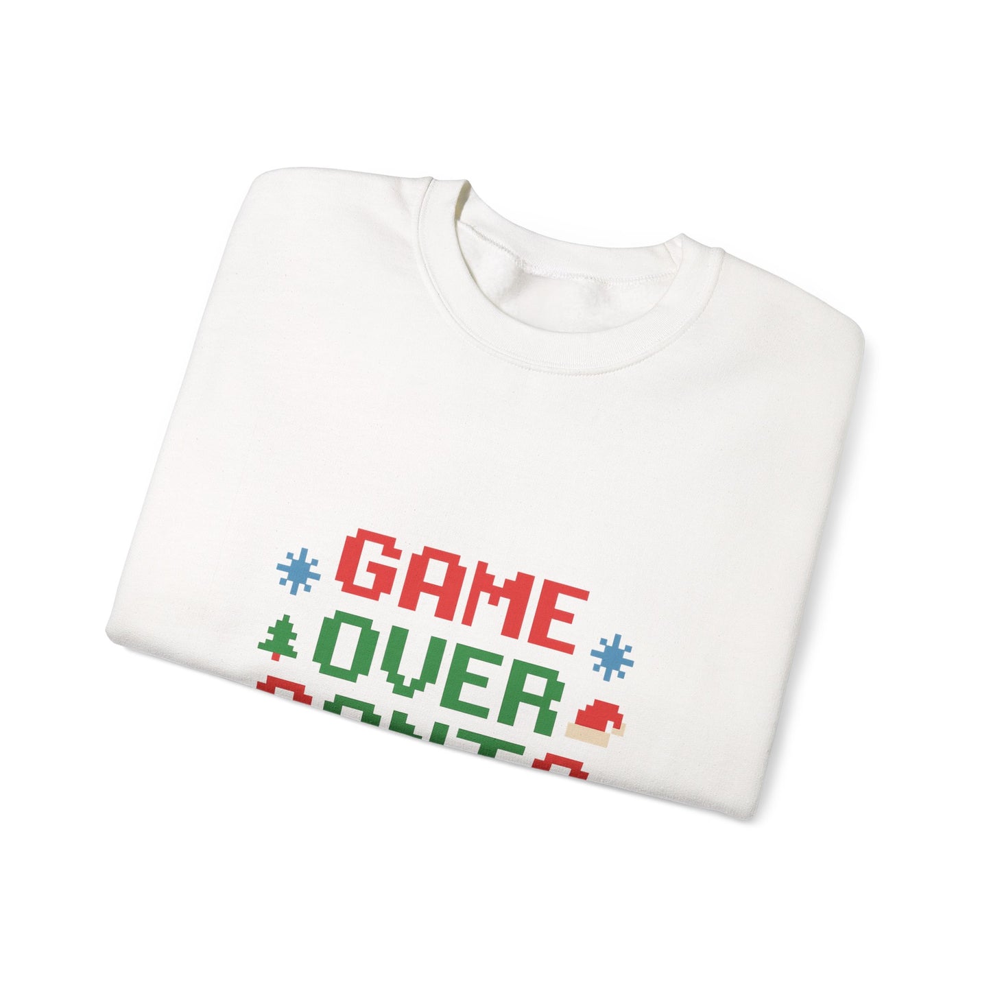 Game Over Santa Is Here Christmas Unisex Heavy Blend™ Crewneck Sweatshirt