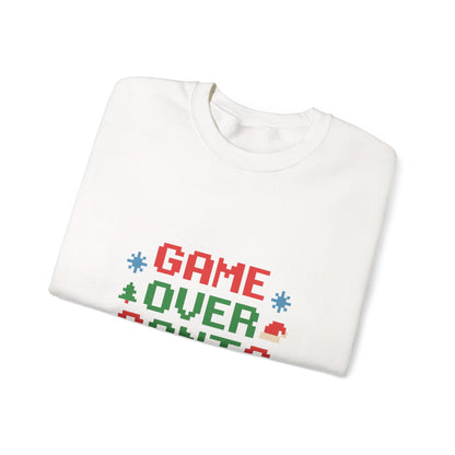 Game Over Santa Is Here Christmas Unisex Heavy Blend™ Crewneck Sweatshirt