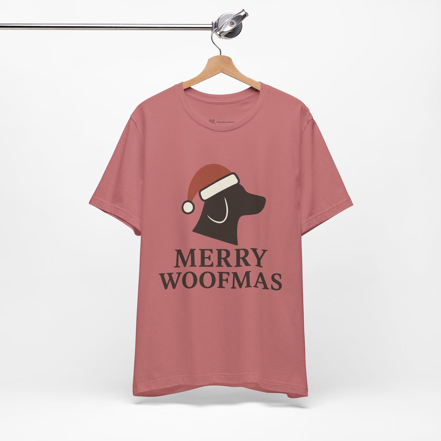 Merry Woofmas Christmas Unisex Jersey Short Sleeve Tee T-shirt